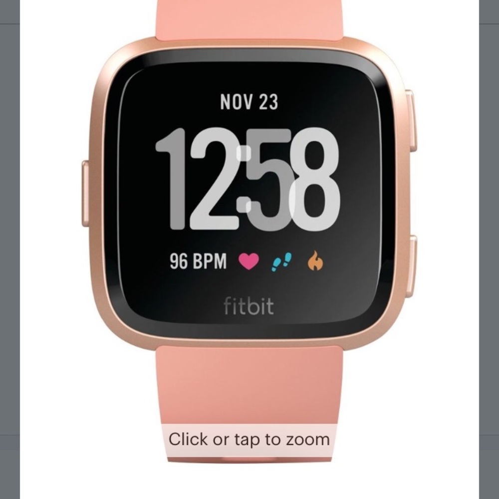 Fitbit - Versa Smartwatch - Peach/Rose Gold